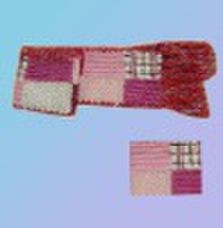 (BR28621A) Knitted acrylic scarf