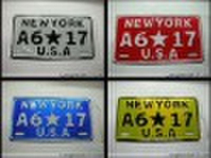 USA car plate