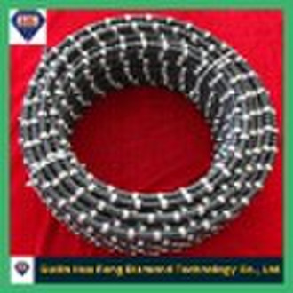 rubberized diamond wire saw for marble quarrying