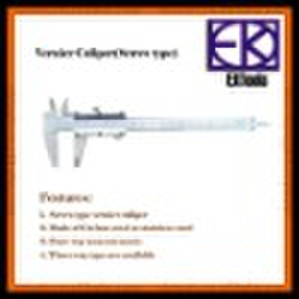 Screw type carbon steel vernier caliper