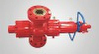 Manual/hydraulic dual-action parallel gate valve