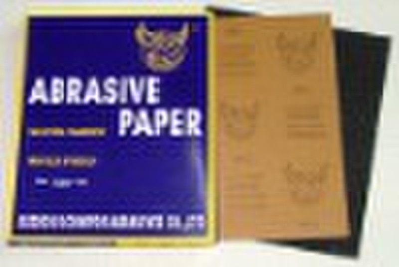 Waterproof abrasive paper