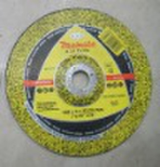 Reinforced fiber resin bonded cutting wheel