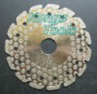Diamond cutting and grinding disc: with round spot