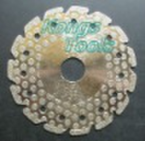 Diamond cutting and grinding disc: with round spot
