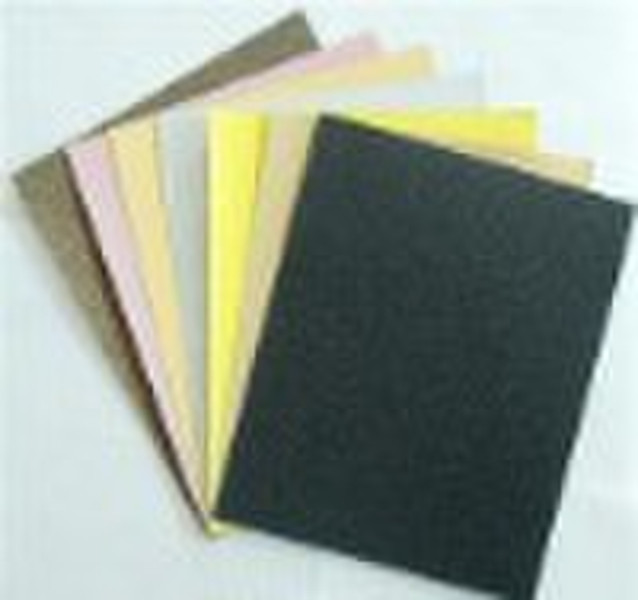 Dry sanding abrasive paper