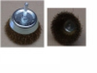 Cup Brush-crimped wire with shank