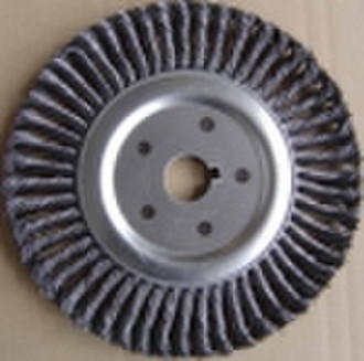 Single section circular brush-twisted wire with ke