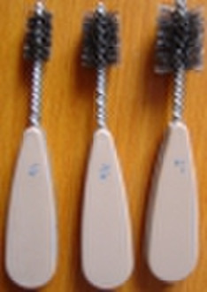 Plumbing fitting brush heavy duty w/double spiral