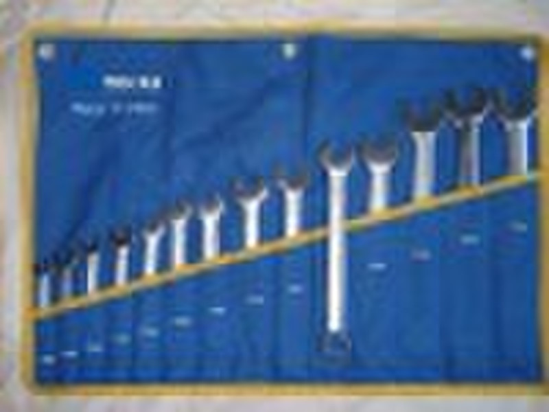 10pcs crv combination spanner wrench set