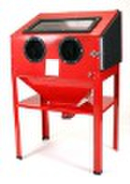 Vertical sandblasting cabinet