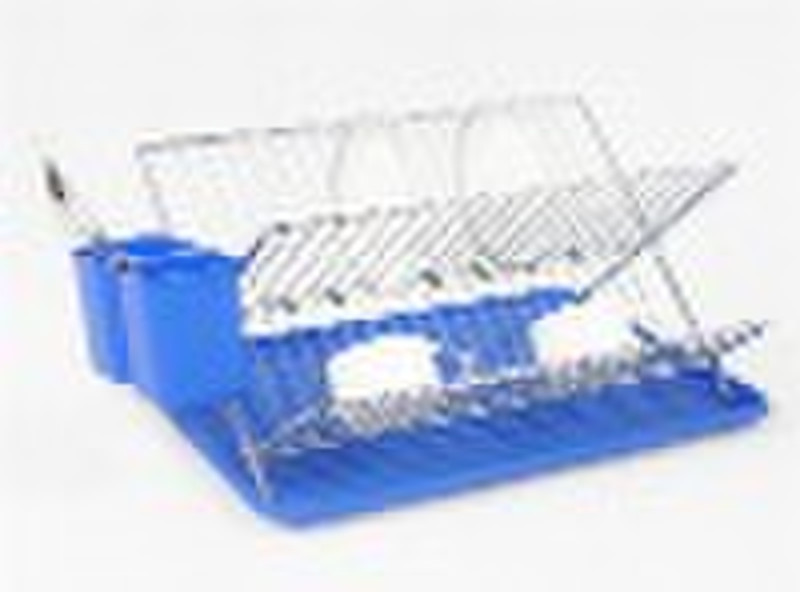 Chrome wire dish rack with chopsticks holder (XY-A