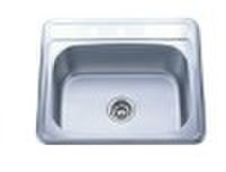 TS25228 CUPC above counter single bowl sink