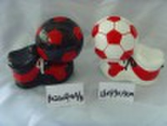 ceramic souvenir football money bank