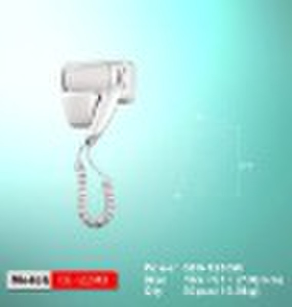 White Automatic hair dryer  / hair dryer holder