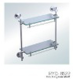 2010 bathroom  appliance      double glass shelf