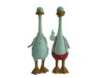 polyresin christmas figurines of goose