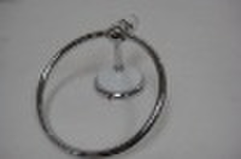 Towel ring with two tone