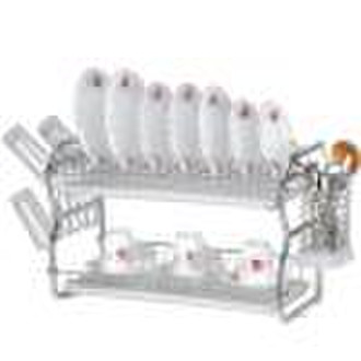 2L B SHAPE DISH DRAINER W/2 TRAY