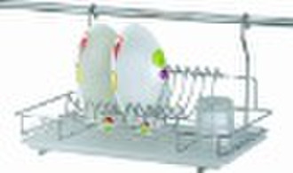 dish rack, kitchenware, metal dish rack, wall-hung