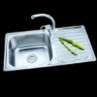 with drainer stainless steel kitchen sink