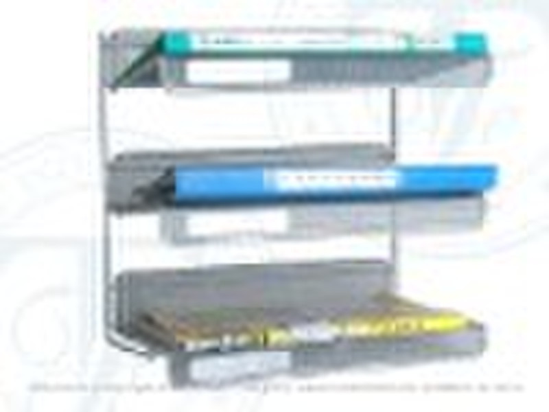 3 TIER MESH FILE SHELF (CPE33710SV)