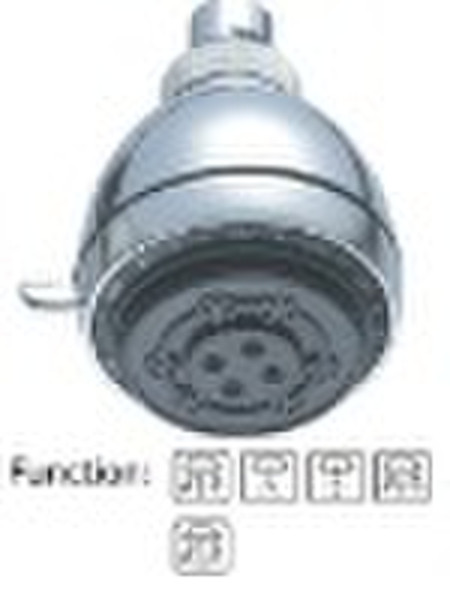 five functions overhead shower head