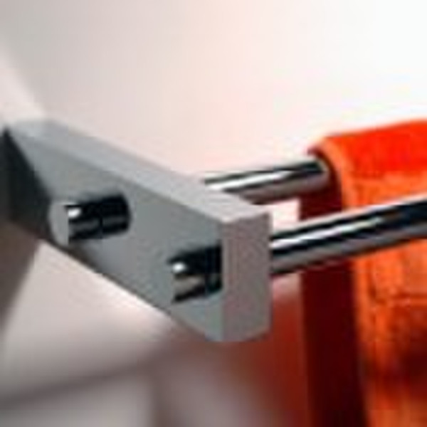 double brass towel bar