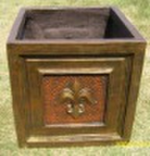 Garden Decoration Square Fiberglass Flower pot