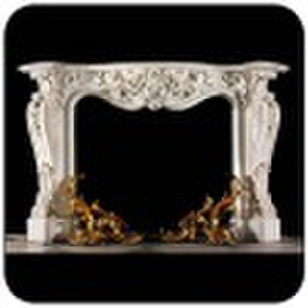 indoor decoration marble fireplace