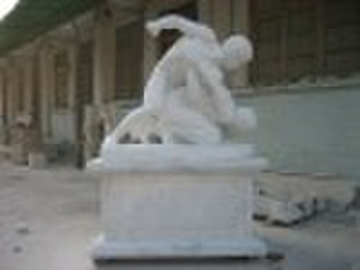 garden white marble statue