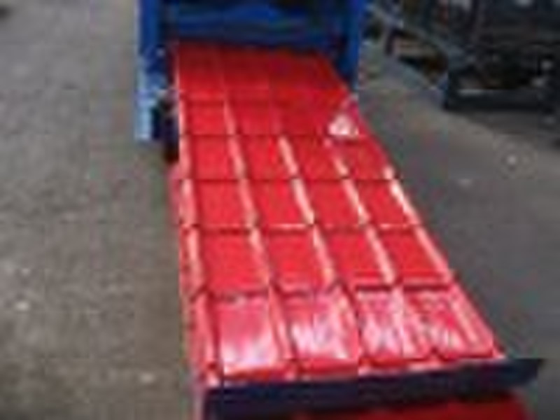 corrugated steel roof plate