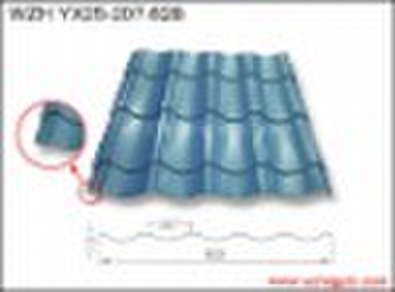 color steel sheet roof tile