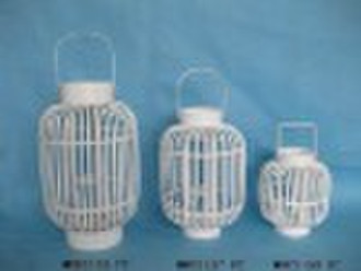 white bamboo lantern