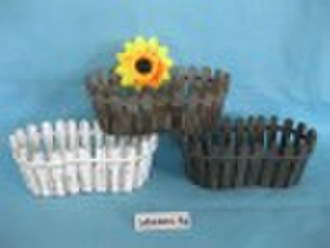 antique wooden planter