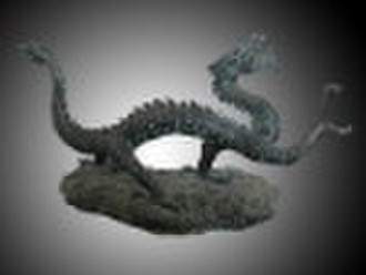 Bronze Azure Dragon Sculpture