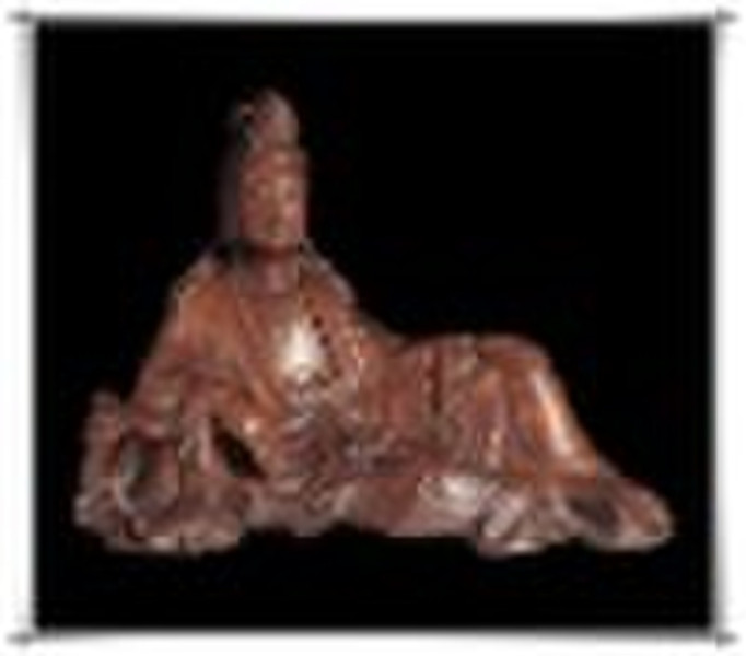 Wood Buddha Carving Statue