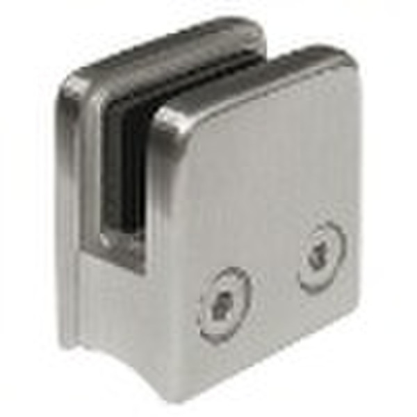 Square glass clamps