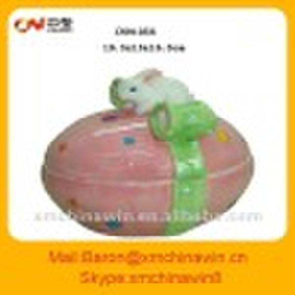 pretty Easter bunny with red egg(CN91056)