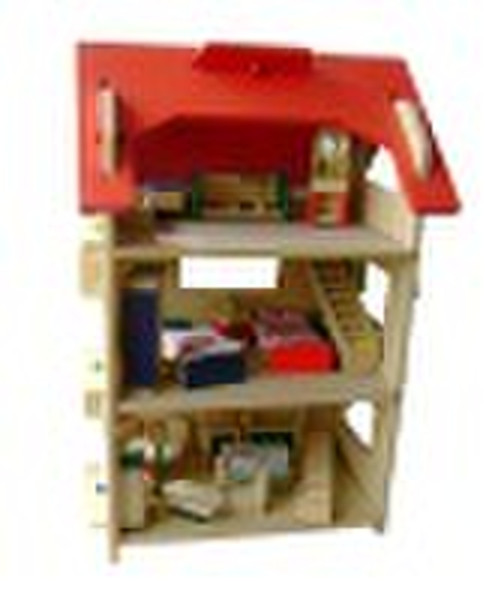 Beautiful wooden house for kids toy