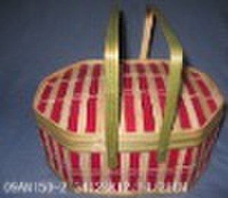 colour bamboo handicraft basket