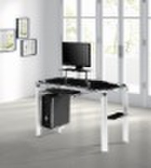 glass computer desk