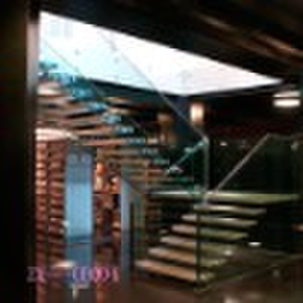 glass staircase