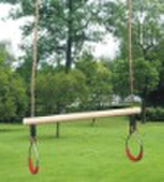 wooden ring trapeze