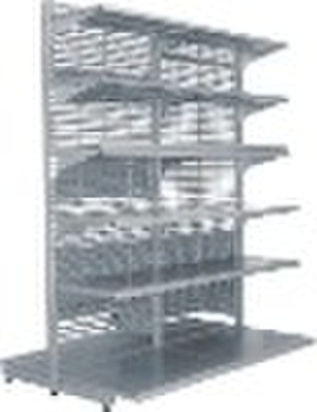 Supermarket Shelving BW