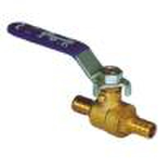 PEX Ball Valve with Ribbed Ends