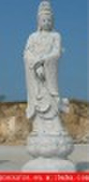 western white marble statue