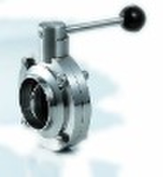 Stainless steel butterfly valve with welded end