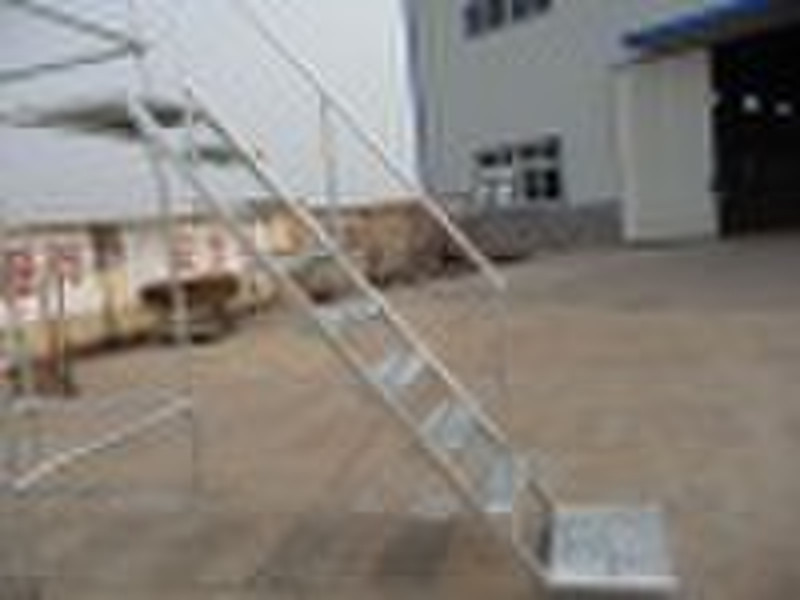 Assembled scaffolding steel stairs