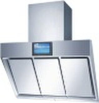 european style range hood with TV play